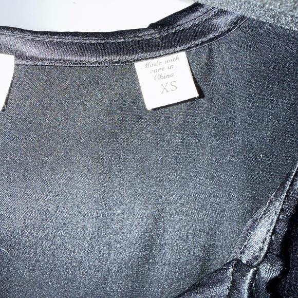 Doen Black Solange Silk Blouse - size XS - Picture 2 of 6